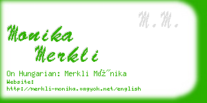 monika merkli business card